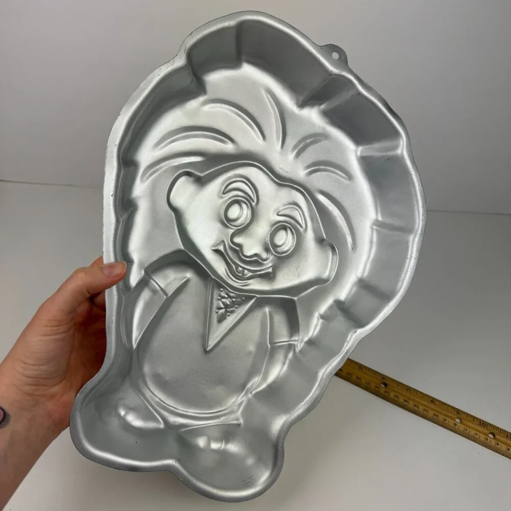Vtg 1992 Wilton Aluminum Troll Pan‎ Shaped Character Metal Number 2105 6712 READ
